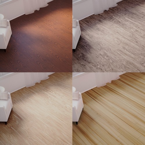 Vinyl floor plank - vinyl, wood