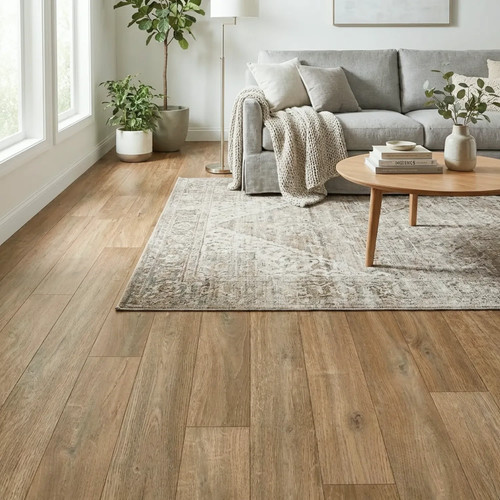 Dark wood vinyl - flooring, roll