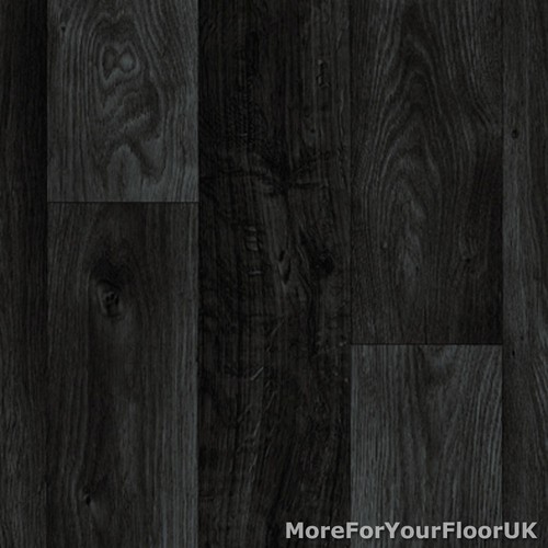 Black dark grey wood plank - black,