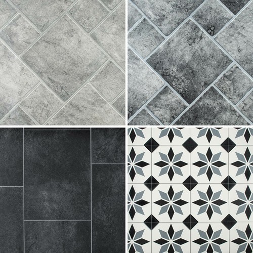 Vinyl flooring lino stone tile - vinyl,