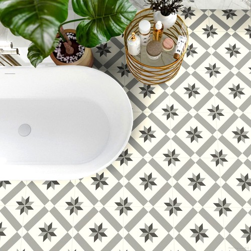 Victorian tile effect vinyl - victorian,