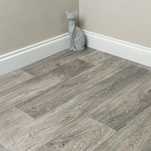 Grey wood effect - grey, vinyl