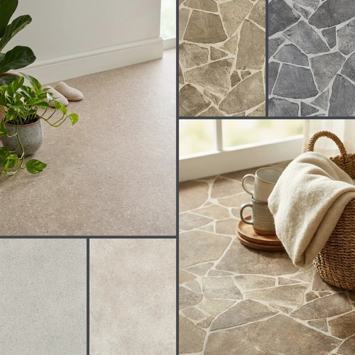 Stone effect vinyl flooring - effect,
