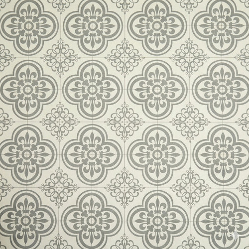 Grey patterned vinyl flooring - grey,