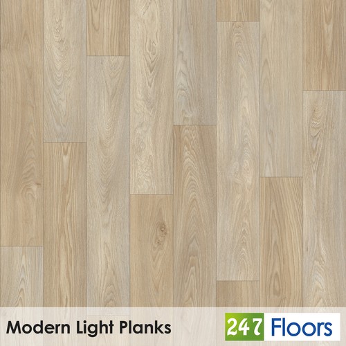 Modern light planks vinyl - light,